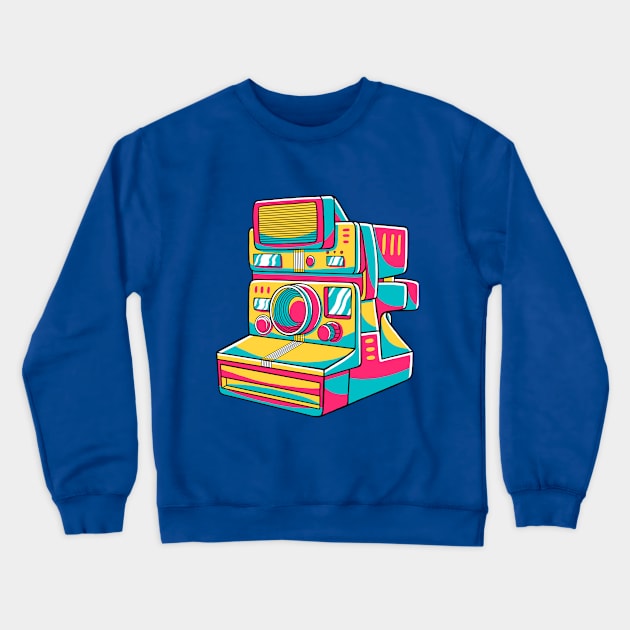 Polaroid Camera Crewneck Sweatshirt by MEDZ